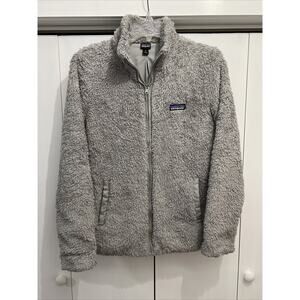 Patagonia Los Gatos Jacket Women's M Deep Pile Fleece LIGHT GRAY 25211 Full Zip